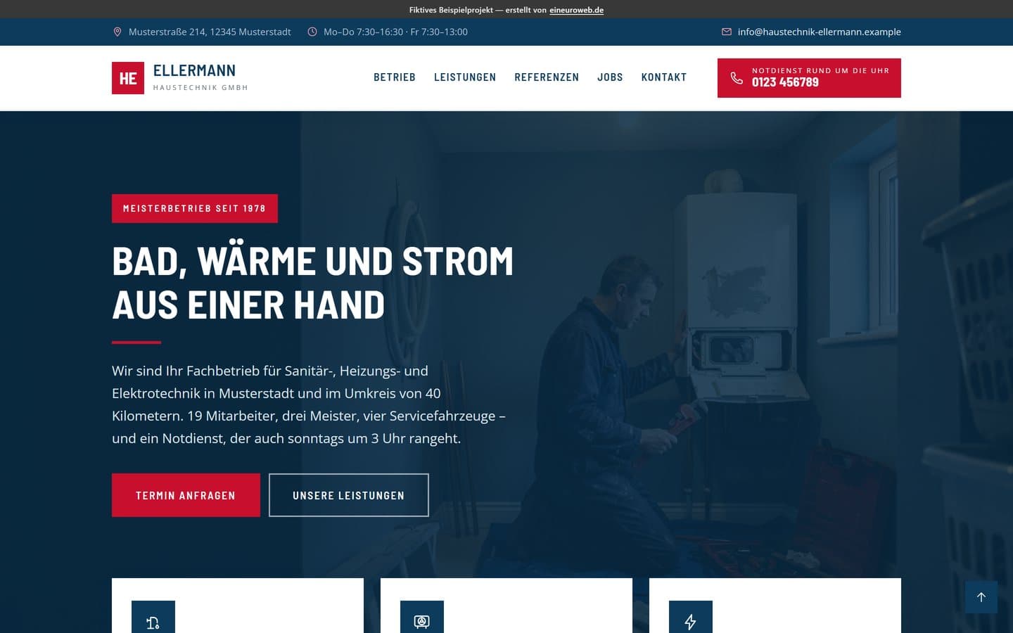 Startseite von Haustechnik Ellermann
