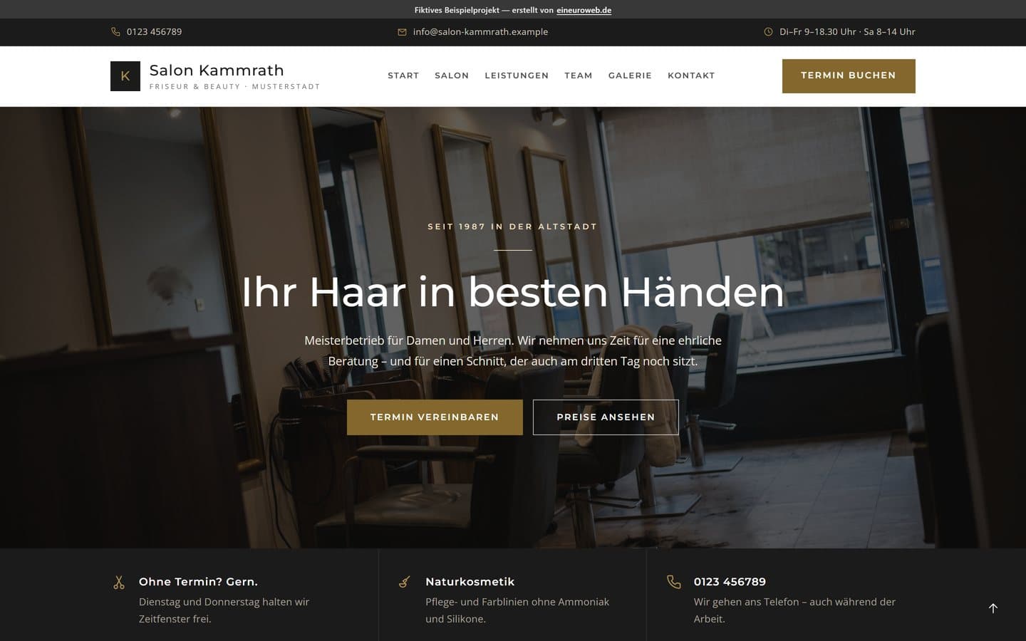 Startseite von Salon Kammrath