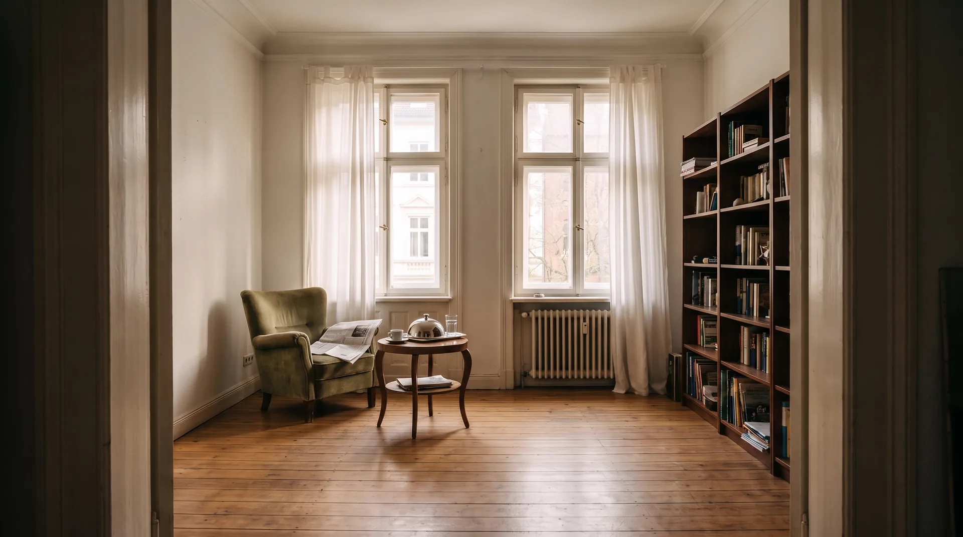 Dasselbe Wohnzimmer am Mittag.